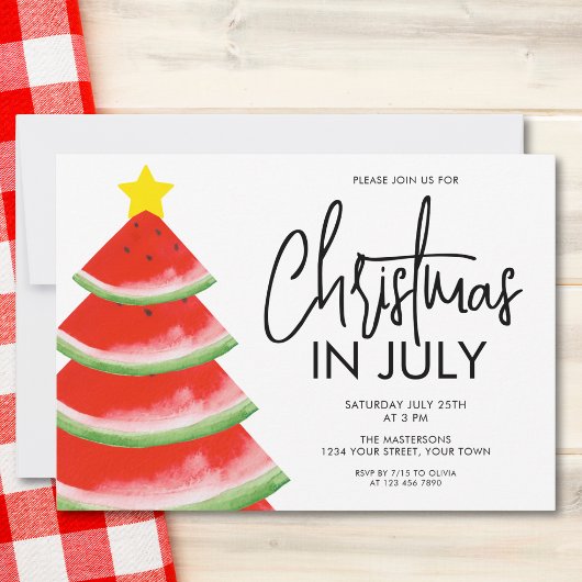 Christmas in July Kaart