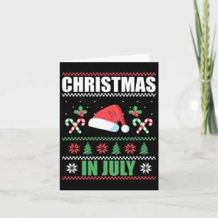 Christmas In July Merry Christmas Summer Funny San Kaart