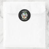 Christmas in July Ronde Sticker (Tas)