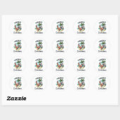 Christmas in July Ronde Sticker (Vel)