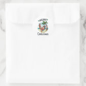 Christmas in July Ronde Sticker (Tas)