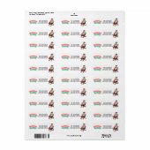 Christmas in July Santa Etiket (Full Sheet)