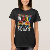 Christmas In July Squad Costume Sunglasses Traveli T-shirt (Voorkant)