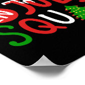 Christmas In July Squad Funny Merry Xmas Men Women Poster (Hoek)