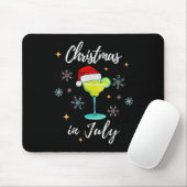 Christmas In July Tail Santa Hat Summer Women Men Muismat (Met muis)