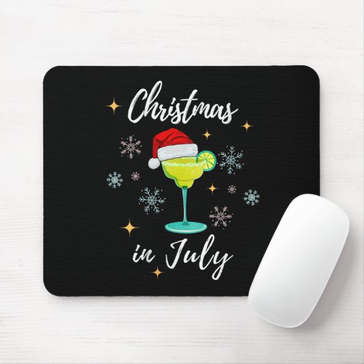 Christmas In July Tail Santa Hat Summer Women Men  Muismat (Met muis)