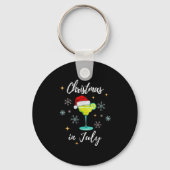 Christmas In July Tail Santa Hat Summer Women Men  Sleutelhanger (Voorkant)