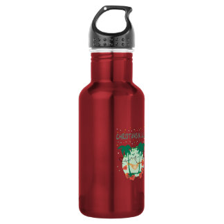 Christmas in July Tropical Colorful Christmas Tree Waterfles