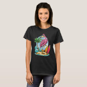 Christmas In July  Tropical Flamingo Hawaii Summer T-shirt (Voorkant volledig)