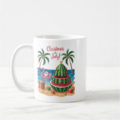Christmas In July Watermelon Xmas Tree Santa Beach Koffiemok (Links)