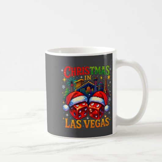 Christmas In Las Vegas Funny Holiday Design Long S Koffiemok (Rechts)