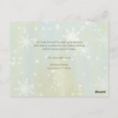 Christmas in New Home Bird and Birdhouse Briefkaart (Achterkant)