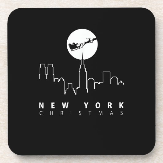 Christmas in New York City Bier Onderzetter (Voorkant)