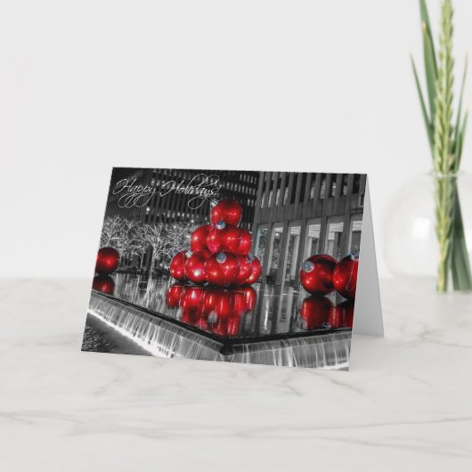 Christmas in New York City Feestdagen Kaart (Voorkant)