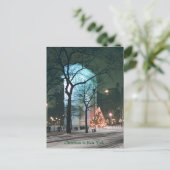 Christmas in New York Feestdagenkaart (Staand voorkant)