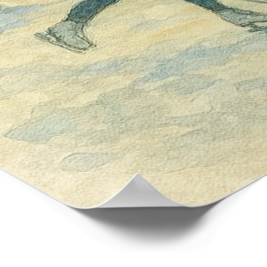 Christmas in Paris Art Print – Eiffel Tower Winter (Hoek)