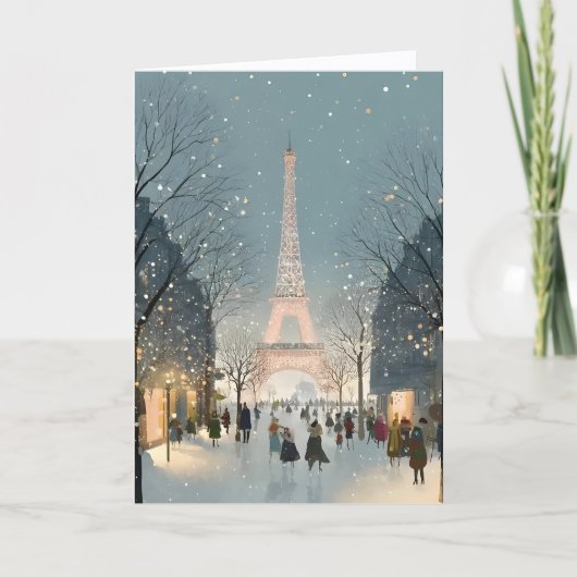 Christmas In Paris Card Kaart (Voorkant)