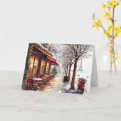 Christmas In Paris Card Kaart (Gele Bloem)