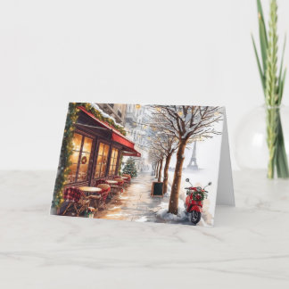 Christmas In Paris Card Kaart
