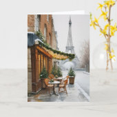 Christmas In Paris Card Kaart (Gele Bloem)