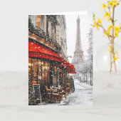 Christmas In Paris Card Kaart (Gele Bloem)