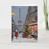 Christmas In Paris Card Kaart (Voorkant)