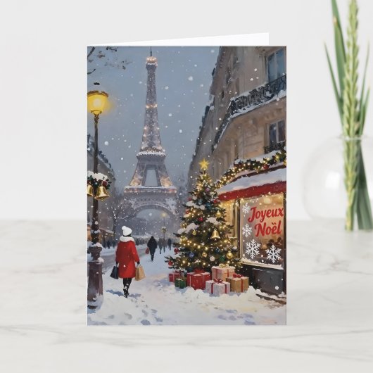 Christmas In Paris Card Kaart (Voorkant)
