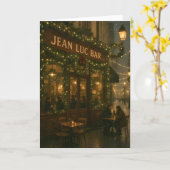 Christmas In Paris Card Kaart (Gele Bloem)