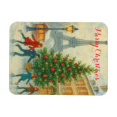 Christmas in Paris Eiffel Tower Winter  Magneet (Horizontaal)