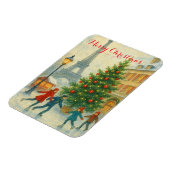 Christmas in Paris Eiffel Tower Winter  Magneet (Linkerzijde)