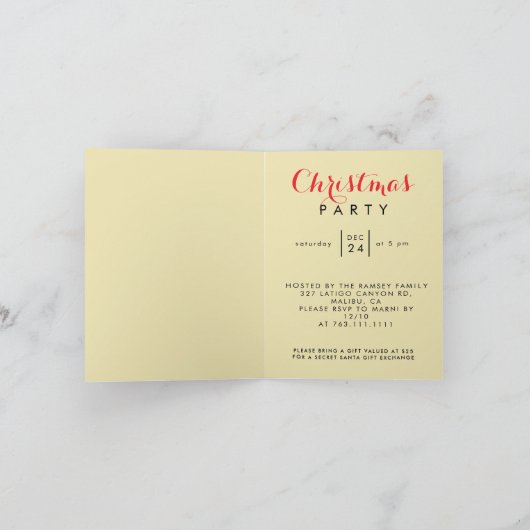 Christmas in Paris Eiffel Tower Winter Personalize (Binnen)