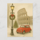 Christmas in Rome Italy – Holiday Art Gift  Briefkaart (Voorkant)