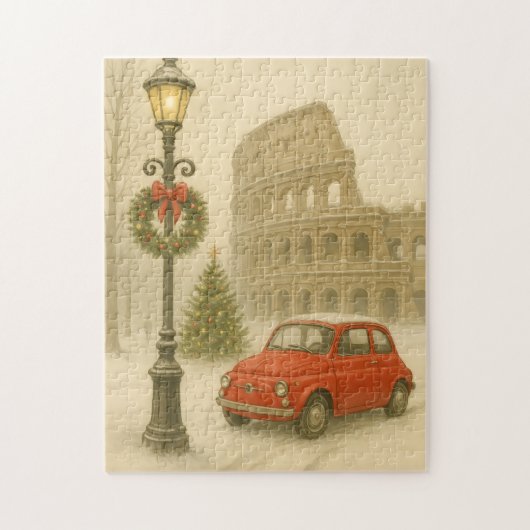 Christmas in Rome Italy – Holiday Art Legpuzzel (Verticaal)