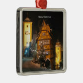 CHRISTMAS in ROTHENBURG GERMANY Metalen Ornament (Rechts)