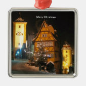 CHRISTMAS in ROTHENBURG GERMANY Metalen Ornament (Voorkant)