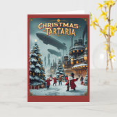 Christmas in Tartaria Card Vintage Conspiracy  Kaart (Gele Bloem)
