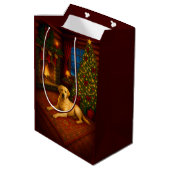 Christmas In Tennessee Labrador Holiday  Medium Cadeauzakje (Achterkant Gekanteld)