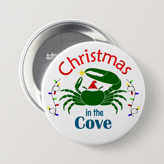 Christmas in the Cove Large Button (Voorkant /achterkant)