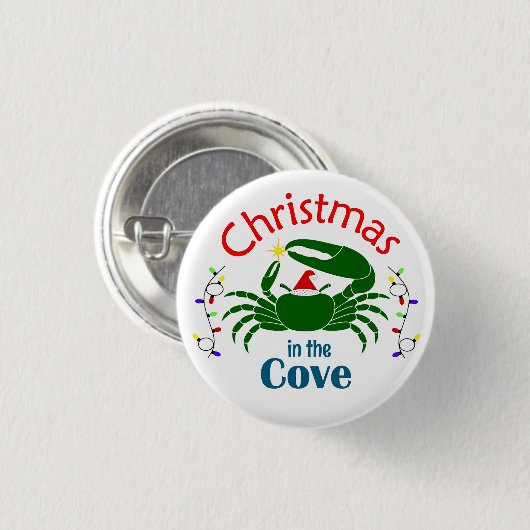 Christmas in the Cove Small Button (Voorkant /achterkant)