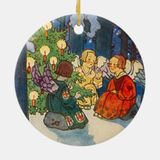 Christmas in the forest - Zdenek Guth  Keramisch Ornament (Achterkant)