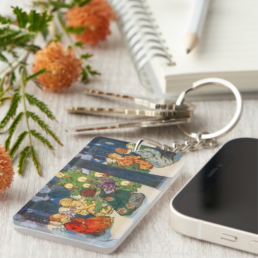 Christmas in the forest - Zdenek Guth  Sleutelhanger (Voorkant Rechts)