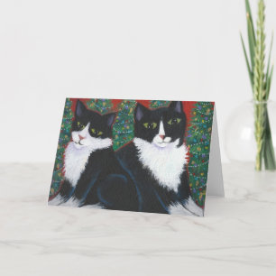 CHRISTMAS IN ZWARTE EN WITTE FEESTDAGEN KAART