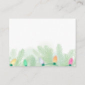 Christmas invitation  informatiekaartje (Achterkant)