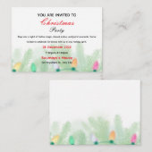 Christmas invitation  informatiekaartje (Voorkant / Achterkant)