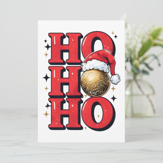  christmas invitation kaart (Staand voorkant)