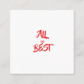 christmas invitations cards informatiekaartje (Achterkant)