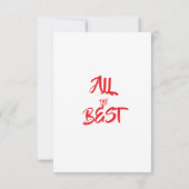 christmas invitations cards RSVP kaartje (Achterkant)