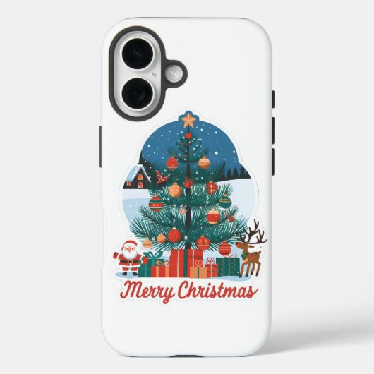 Christmas iPhone 16 Hoesje: feestelijk nieuw model Case-Mate iPhone Case (Achterkant)
