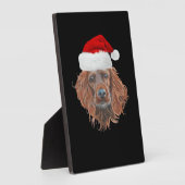 Christmas Irish Setter Classic T-Shirt Fotoplaat (Zijkant)