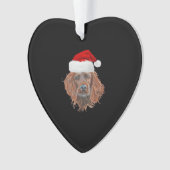 Christmas Irish Setter Classic T-Shirt Ornament (voorkant)